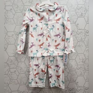 New Carter's Just One You Toddler Girls' 2pc Reindeer Pajama Set